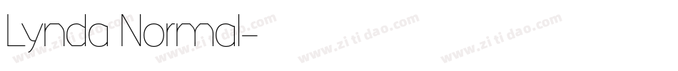 Lynda Normal字体转换